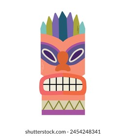 Tiki mask icon clipart avatar logotype isolated vector illustration