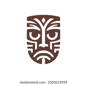 tiki mask logo icon simple