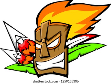 Tiki Mask Vector