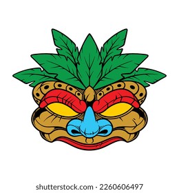 tiki mask vector for commercial use