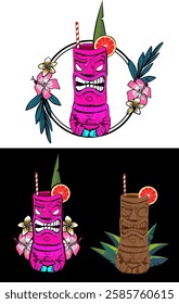 tiki mug design with garnish