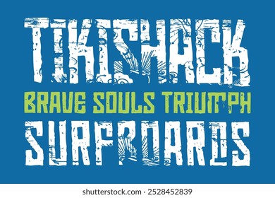 tiki shack bravo almas triunfo t-shirt design