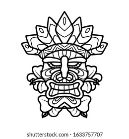 Tiki style vector that is very easy to use for commercial needs