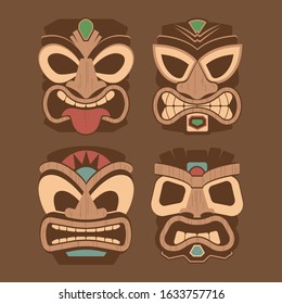 Tiki style vector that is very easy to use for commercial needs