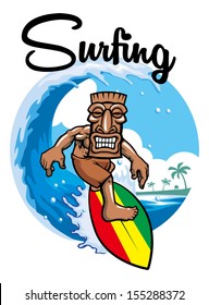tiki surfing