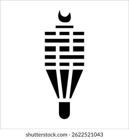 Tiki Torch Icon Element For Design