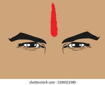 Tilak Graphic trendy design with eyes