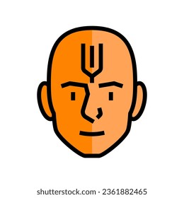 tilak mark color icon vector. tilak mark sign. isolated symbol illustration