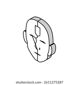tilak mark isometric icon vector. tilak mark sign. isolated symbol illustration