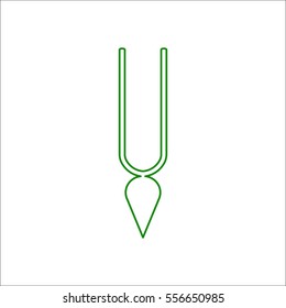 Tilak symbol sign flat icon on background