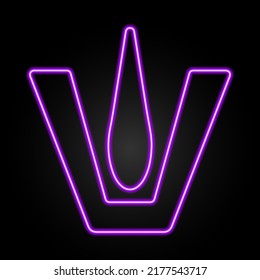 Tilaka neon sign, modern glowing banner design, colorful modern design trends on black background. Vector illustration.