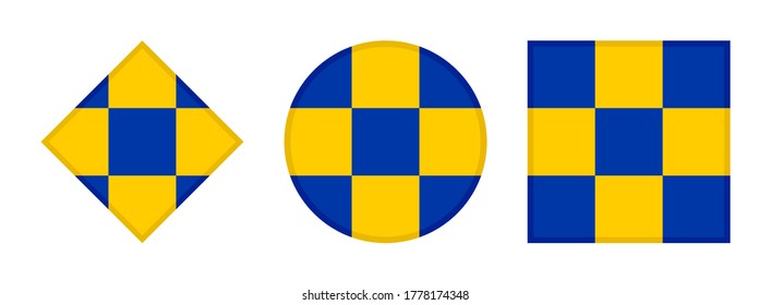 tilburg flag icon set, isolated on white background