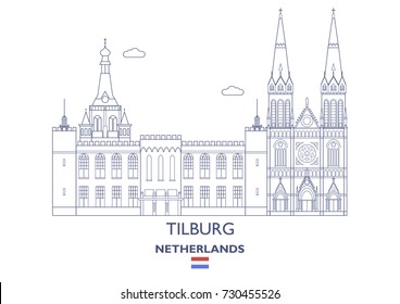 Tilburg Linear City Skyline, Netherlands