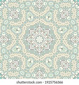 Tile azulejos mosaic seamless pattern, oriental ethnic patchwork, tribal mandala design, portuguese tile ornament. Ceramic azulejos seamless template. Beautiful colored pattern. Portuguese style.