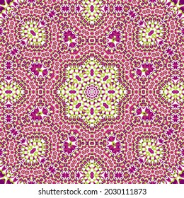 Tile azulejos mosaic seamless pattern, oriental ethnic patchwork, tribal mandala design, portuguese tile ornament. Ceramic azulejos seamless template. Beautiful colored pattern. Portuguese style.