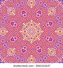 Tile azulejos mosaic seamless pattern, oriental ethnic patchwork, tribal mandala design, portuguese tile ornament. Ceramic azulejos seamless template. Beautiful colored pattern. Portuguese style.