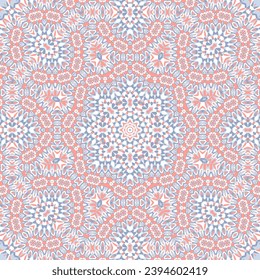 Tile azulejos mosaic seamless pattern, oriental ethnic patchwork, tribal mandala design, portuguese tile ornament. Ceramic azulejos seamless template. Beautiful colored pattern. Portuguese style.