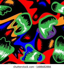 Tile background with strange freehand patterns.