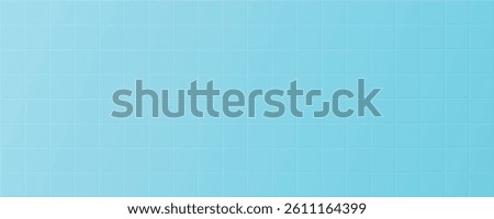 Tile bathroom wall or floor. Seamless tile grid background, empty kitchen, toilet interior room or pool with square mosaic surface, ceramic blue pattern, vector illustration.