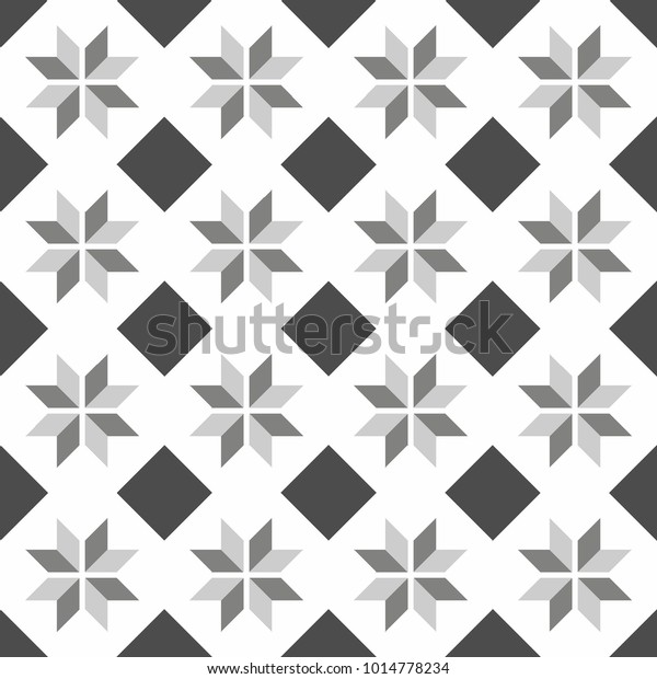 Tile black and white decorative floor tiles vector pattern or seamless ...