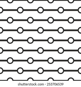 Tile black and white geometric vector pattern background