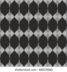 Tile black, white and grey vector pattern or website background