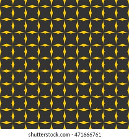 Tile black and yellow vector pattern or wallpaper background