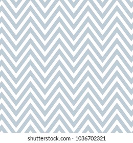 Tile chevron vector pattern with pastel blue and white zig zag background