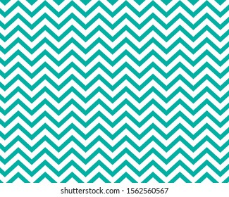 Tile chevron vector pattern with pastel blue and white zig zag background.