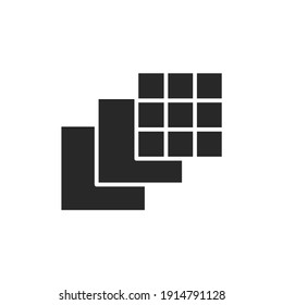 Tile color line icon. Pictogram for web page, mobile app, promo.