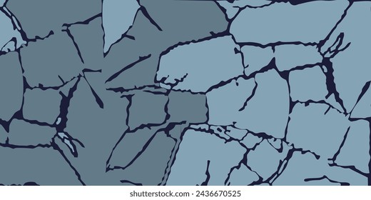 Tile cracked wall vector for background design element