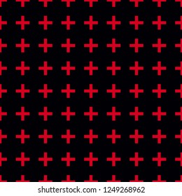 Tile cross plus pastel red and white vector pattern eps10