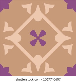 Tile decorative floor tiles vector pattern or seamless background