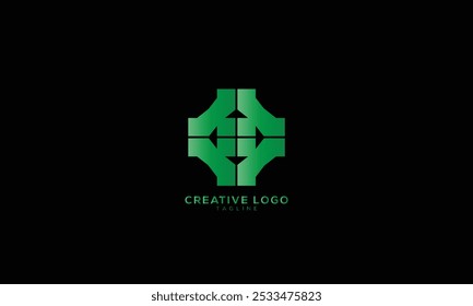 TILE DESIGN Abstract initial monogram letter alphabet logo design