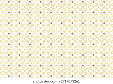 Diseño de azulejo con un patrón cuadrado geométrico mezclado con colores blancos y crema de queso, conveniente para el fondo, telón de fondo, Fondo de pantalla, decoración de la habitación, mantel, impresión textil