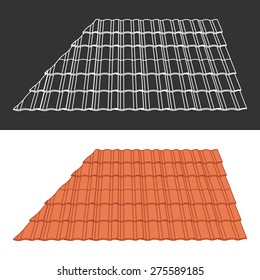 Tile element of roof