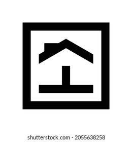 tile and floor of the house logo vector