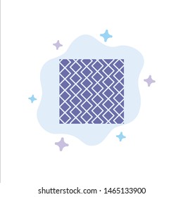 Tile, Floor, Slab, Square, Stripes, Tiles, Wall Blue Icon on Abstract Cloud Background. Vector Icon Template background