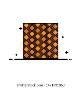 Tile, Floor, Slab, Square, Stripes, Tiles, Wall  Business Flat Line Filled Icon Vector Banner Template. Vector Icon Template background