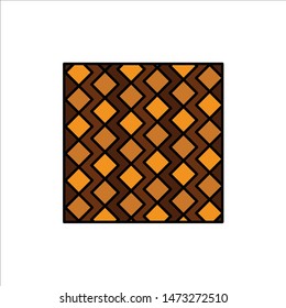 Tile, Floor, Slab, Square, Stripes, Tiles, Wall  Flat Color Icon. Vector icon banner Template