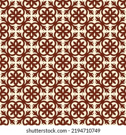 Patrón vintage del suelo de mosaico, fondo floral para textiles