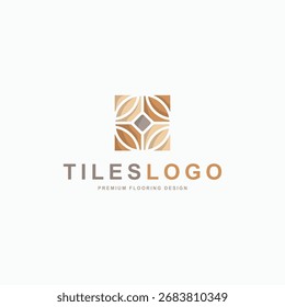 Tile and flooring logo design vector illustration