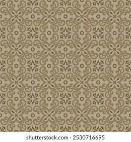 Tile Floral Motif Pattern. Talavera Vintage Pattern Vector