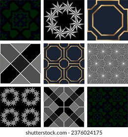 Tile Geometric seamless pattern vector design