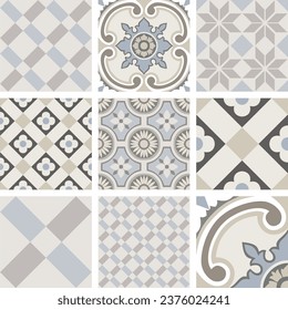 Tile Geometric seamless pattern vector design