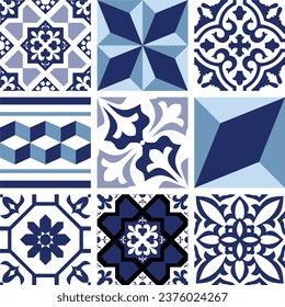 Tile Geometric seamless pattern vector design