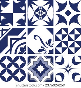 Tile Geometric seamless pattern vector design