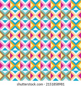 Tile geometry seamless pattern background 