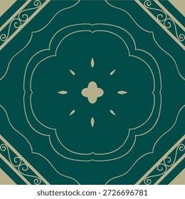 Design de padrão de ornamento gráfico de bloco