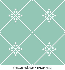 Tile green decorative floor tiles vector pattern or seamless background